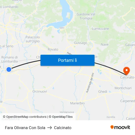 Fara Olivana Con Sola to Calcinato map