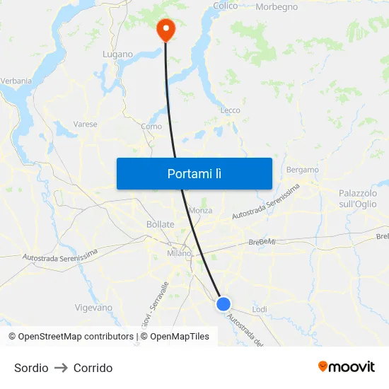 Sordio to Corrido map