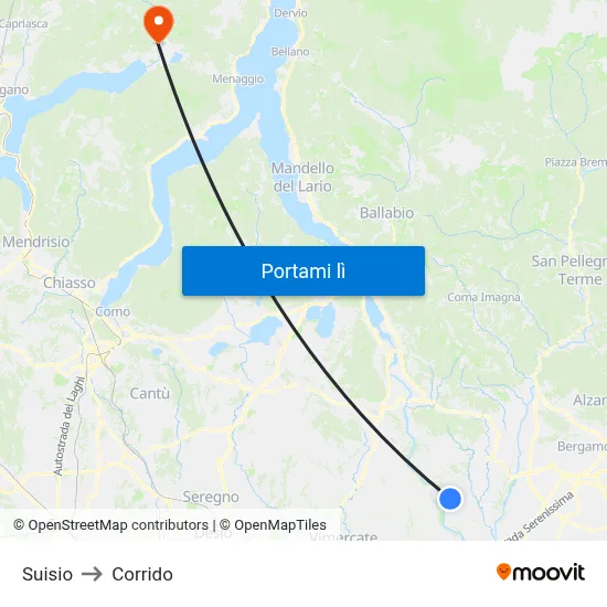 Suisio to Corrido map