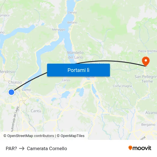 PAR? to Camerata Cornello map