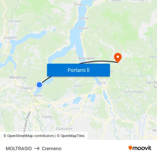 MOLTRASIO to Cremeno map