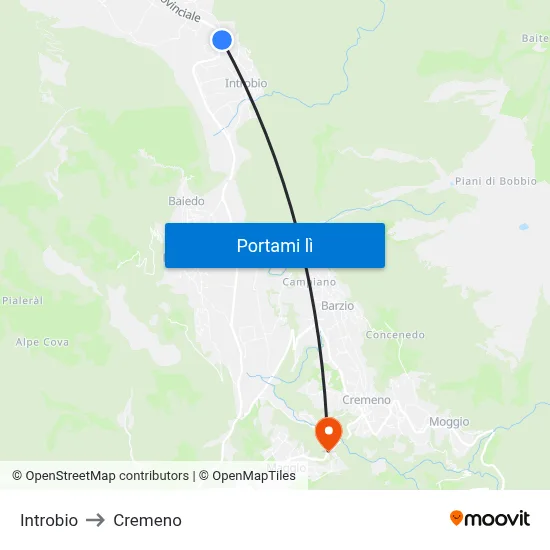 Introbio to Cremeno map