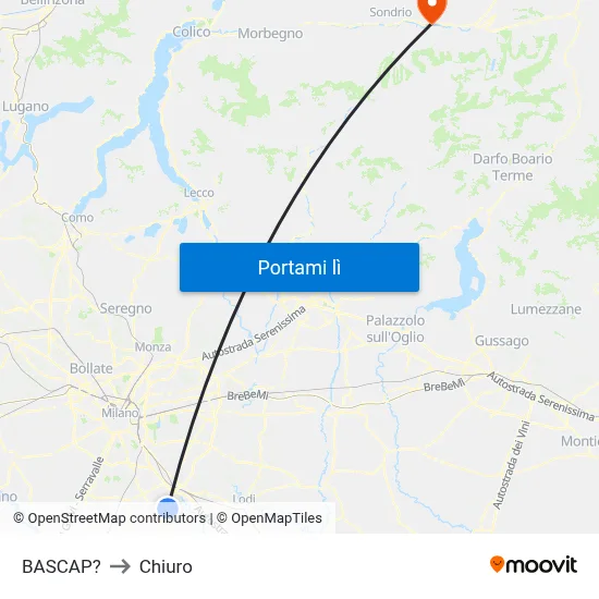 BASCAP? to Chiuro map