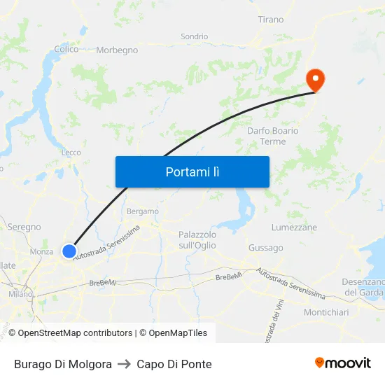 Burago Di Molgora to Capo Di Ponte map