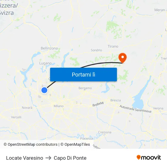 Locate Varesino to Capo Di Ponte map