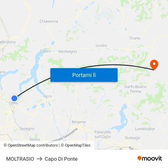 MOLTRASIO to Capo Di Ponte map
