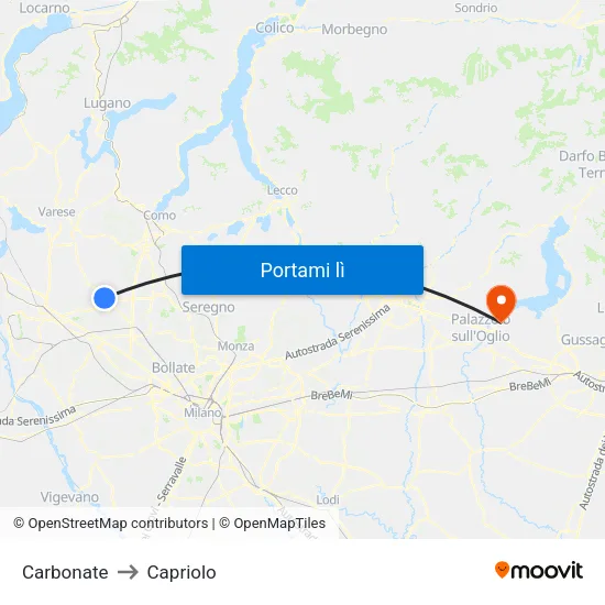 Carbonate to Capriolo map