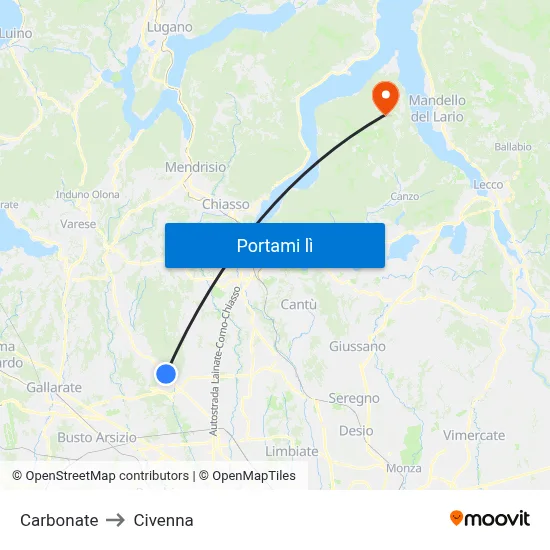Carbonate to Civenna map