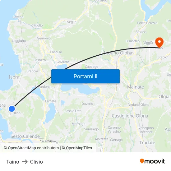 Taino to Clivio map