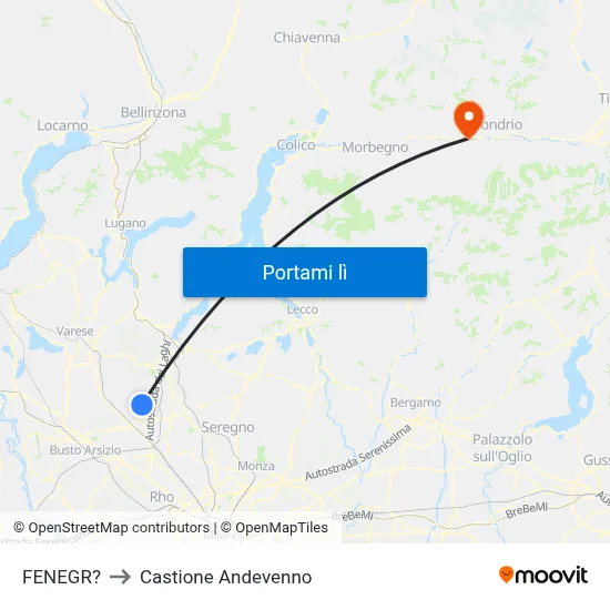 FENEGR? to Castione Andevenno map