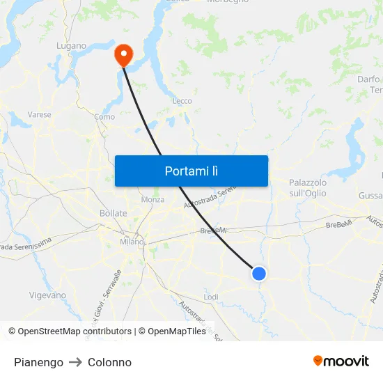 Pianengo to Colonno map