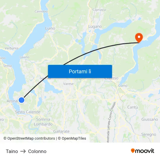 Taino to Colonno map