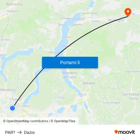 PAR? to Dazio map