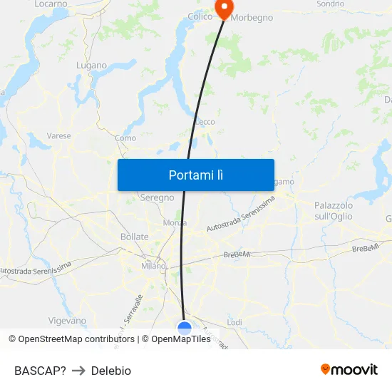 BASCAP? to Delebio map