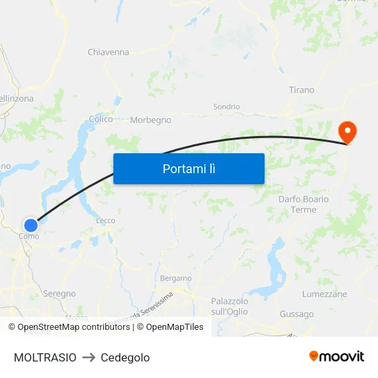 MOLTRASIO to Cedegolo map