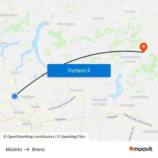 Misinto to Breno map