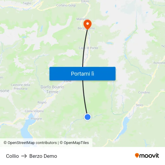 Collio to Berzo Demo map