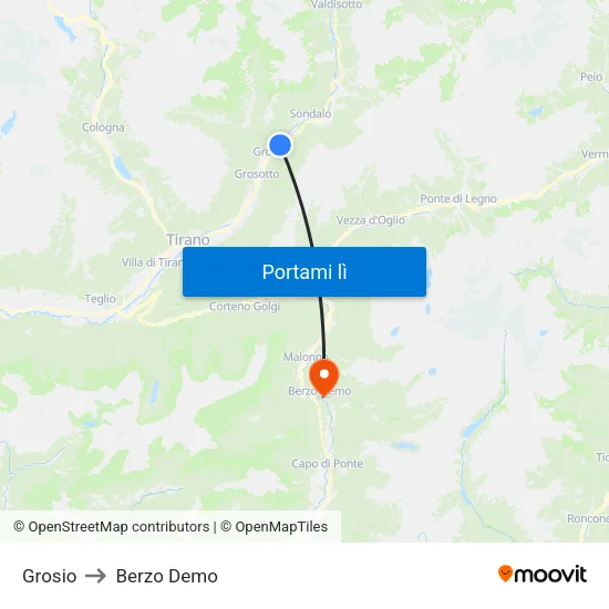 Grosio to Berzo Demo map