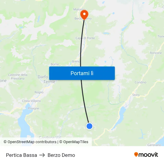 Pertica Bassa to Berzo Demo map