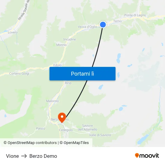 Vione to Berzo Demo map