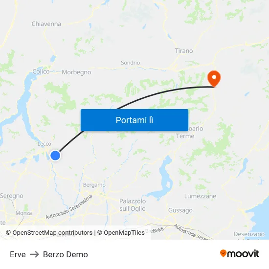 Erve to Berzo Demo map