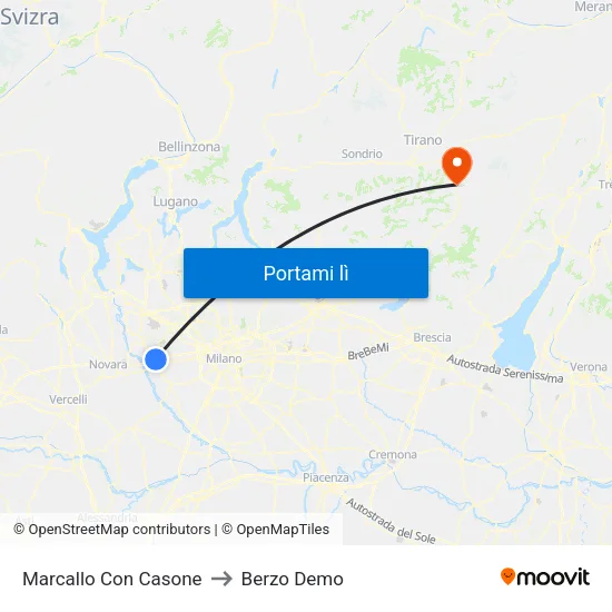Marcallo Con Casone to Berzo Demo map