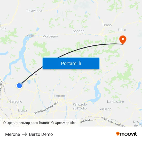Merone to Berzo Demo map