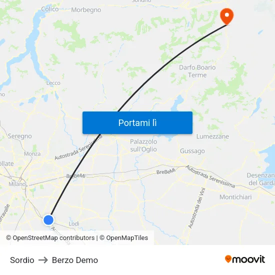 Sordio to Berzo Demo map