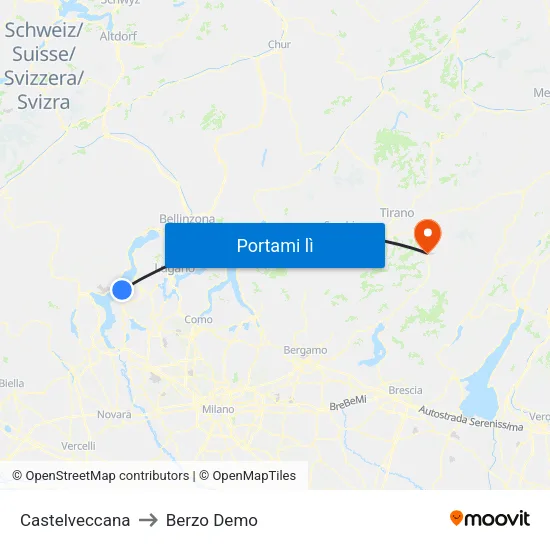 Castelveccana to Berzo Demo map