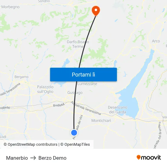 Manerbio to Berzo Demo map