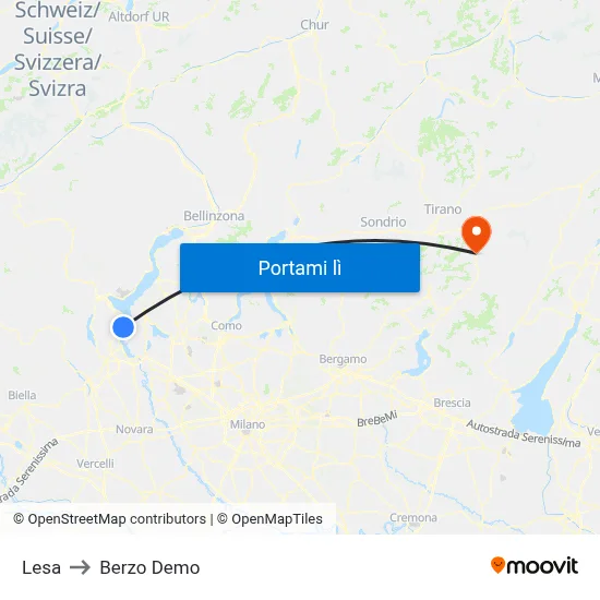 Lesa to Berzo Demo map