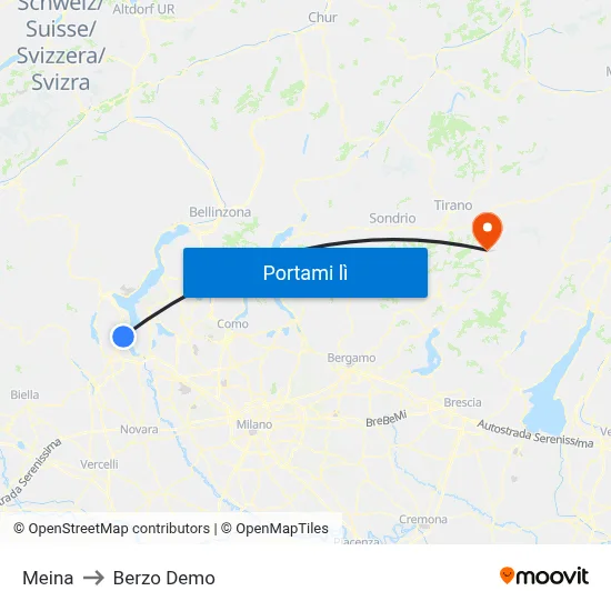 Meina to Berzo Demo map