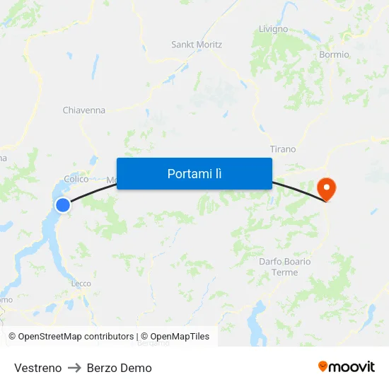 Vestreno to Berzo Demo map