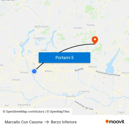Marcallo Con Casone to Berzo Inferiore map