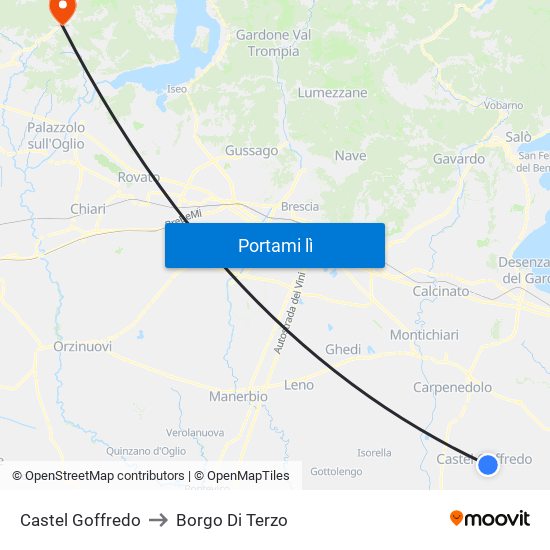 Castel Goffredo to Borgo Di Terzo map