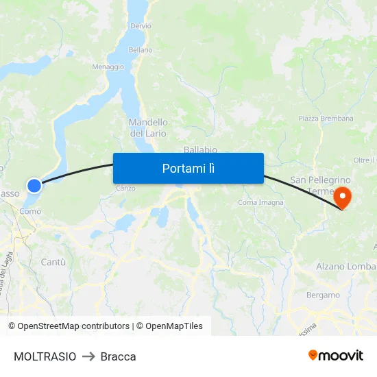 MOLTRASIO to Bracca map