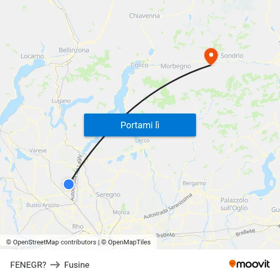 FENEGR? to Fusine map