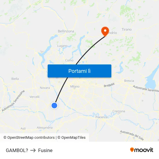 GAMBOL? to Fusine map