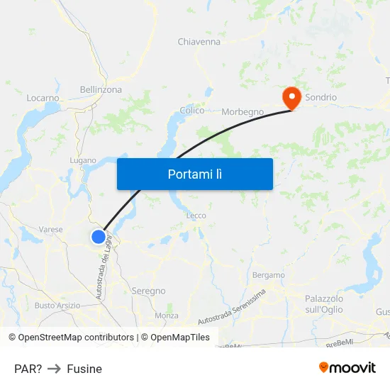 PAR? to Fusine map