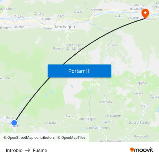 Introbio to Fusine map