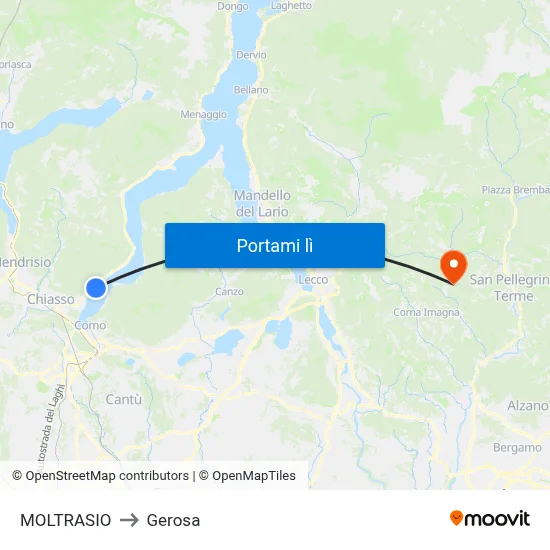 MOLTRASIO to Gerosa map