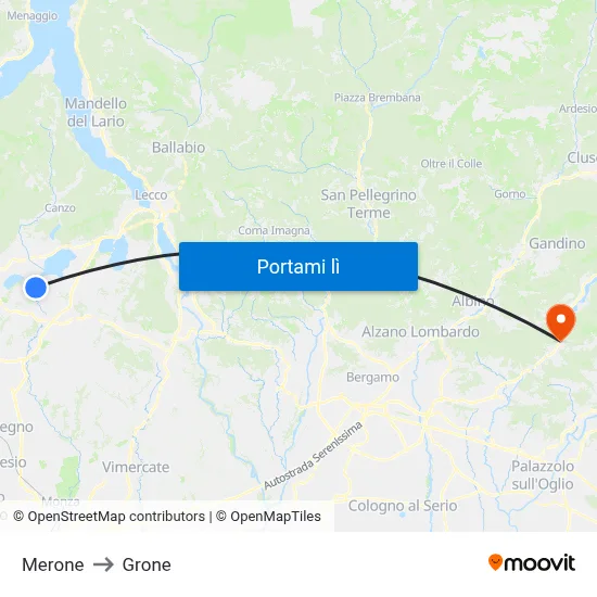 Merone to Grone map