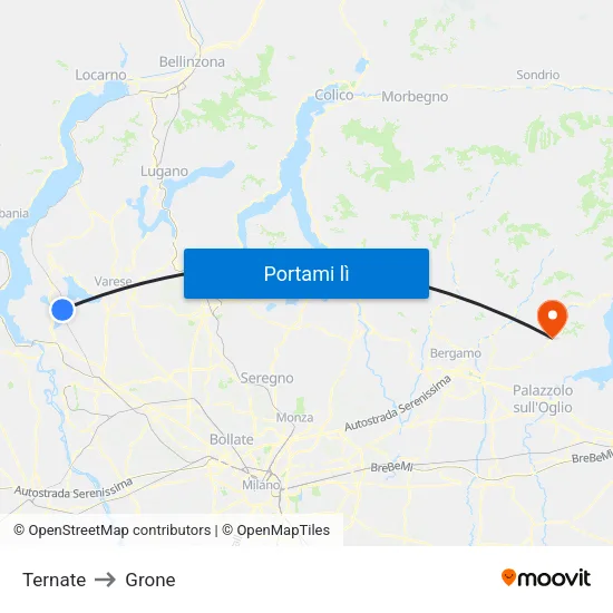 Ternate to Grone map