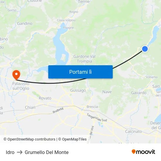 Idro to Grumello Del Monte map