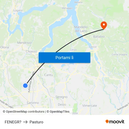 FENEGR? to Pasturo map