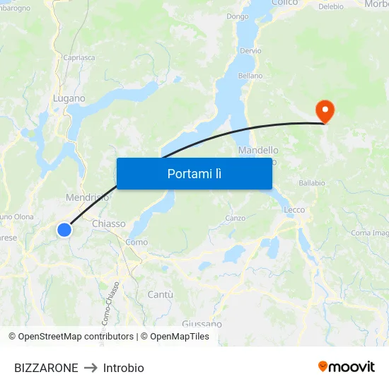 BIZZARONE to Introbio map