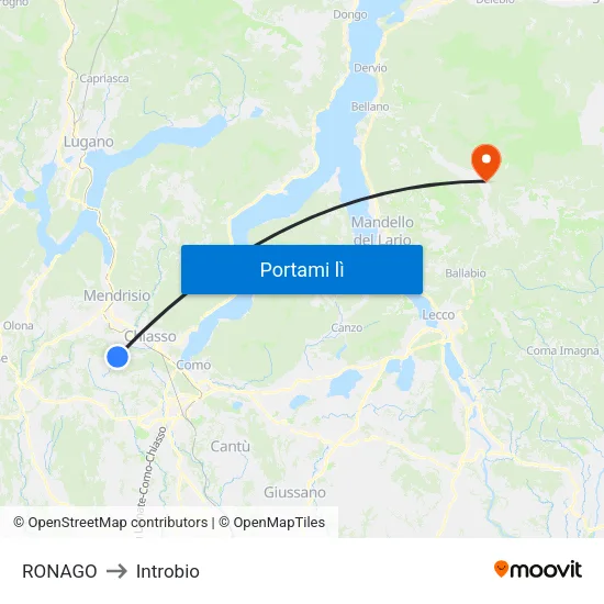 RONAGO to Introbio map