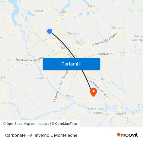 Carbonate to Inverno E Monteleone map