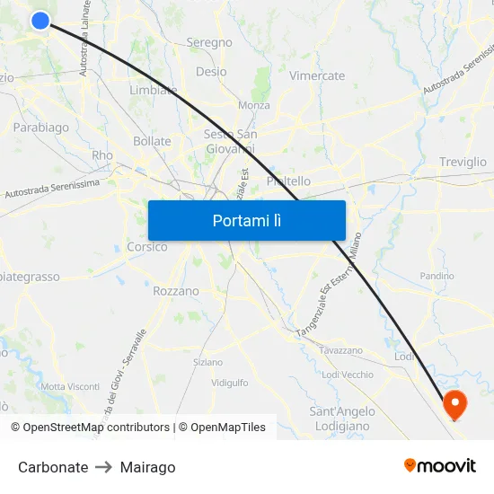 Carbonate to Mairago map
