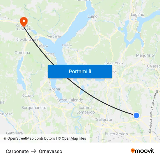 Carbonate to Ornavasso map